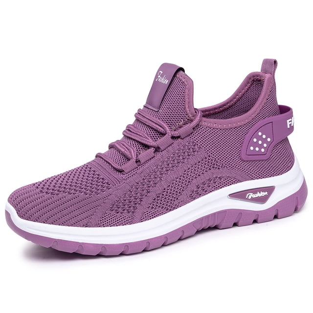 Willtoo Chaussures Orthopédiques pour Femmes Soutien de Voûte Chaussures de Course Respirantes Antidérapantes à Enfiler Chaussures de Randonnée Maille Tricotée Extensible Confort Chaussures en Mousse 2026