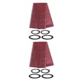 thumbnail image 2 of maskred recliner Replacement Fabric Waterproof Replacement Fabric Lawn Back Yard for Red Flower + Rope 160x43cm 2Set, 2 of 6