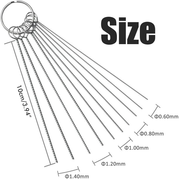 Carburetor Carbon Dirt Jet Cleaner Tool Kit Cleaning Needles with