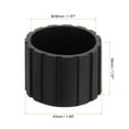 thumbnail image 2 of Uxcell 4Pcs Chair Leg Tips Caps, 1-1/2" Non-Slip Feet End Caps Cover, Flat Chair Leg Floor Protectors, Black, 2 of 7