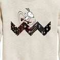 thumbnail image 3 of Peanuts - Snoopy Skating Pattern - Toddler And Youth Crewneck Fleece Sweatshirt, 3 of 6