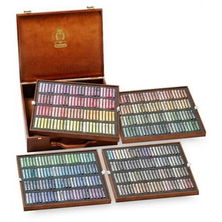 Mungyo Gallery Artists& Soft Pastel Squares Wood Box Set of 72 - Assorted Colors