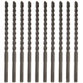 thumbnail image 1 of 10PCS, 1/2" X10", SDS Plus Rotary, Hammer Concrete Masonry Carbide, Drill Bits, 1 of 4