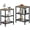 Grey, variant on Tall End Side Tables, 30" Height Nightstand with 3-Tier Storage Shelf for Bedroom Living Room, Easy Assembly,Industrial Style, Grey