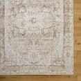 thumbnail image 3 of Livabliss Washable Rugs for Living Room, 5x7 Lillian Traditional Dark Brown Area Rug, Bedroom Dining Room Home Decor Stain Resistant Carpet (5'3" x 7'), 3 of 7