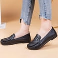 thumbnail image 5 of Xiaoxatg Women's Casual Shoes Ladies Soft Sole Large Size Lightweight Stirrup Shallow Mouth Comfort Design Shoes 6.5 Black, 5 of 8