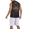 thumbnail image 2 of Honeii Classical Style Brown Owl print basktball shirt for men and women, Unisex basketball jersey for Theme party-3X-Large, 2 of 6