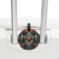 thumbnail image 3 of Love 2pcs PU Leather Round Bag Tags Suitcase Handbag Tags with Privacy Cover and Name ID Tag for Travel Luggage, Handbags, Backpacks, School Bags, 3 of 6