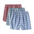 thumbnail image 3 of 8 Pack Men's Checker Plaid Woven Shorts Assorted Boxers Cotton Blend Trunks Underwear, 3 of 4