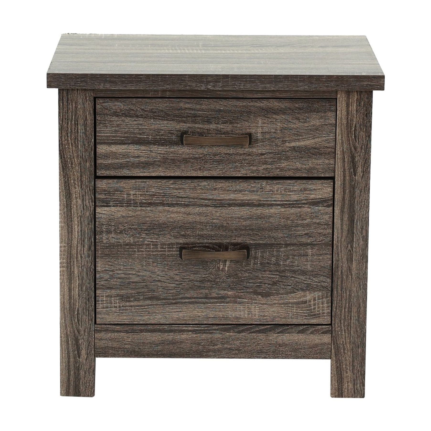 nightstand with metallic hardware bedroom product