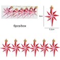 thumbnail image 1 of Colgante de bastón de caramelo para Piruleta de Navidad, 6 piezas, bola colgante para árbol de Navidad, adornos navideños para el hogar, regalo de Año Nuevo 2024, 1 of 4