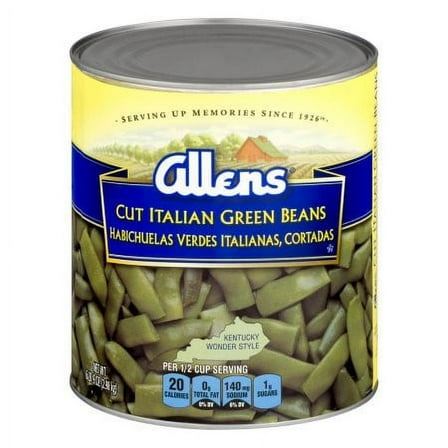 Allens Cut Italian Green Beans, 104 Oz