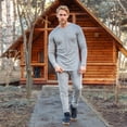 thumbnail image 6 of Merino.tech Men’s 100% Merino Wool Midweight Base Layer Top and Bottom Set Includes 𝗕𝗼𝗻𝘂𝘀 Hiking Socks, 6 of 12