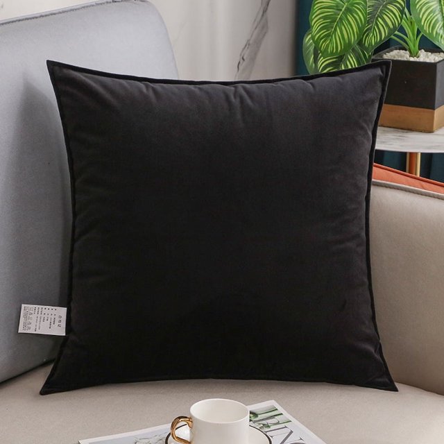 Cterwk - Funda de cojín decorativa con cremallera, suave y de terciopelo, para sofá, dormitorio, sala de estar, 50,8 x 50,8 cm