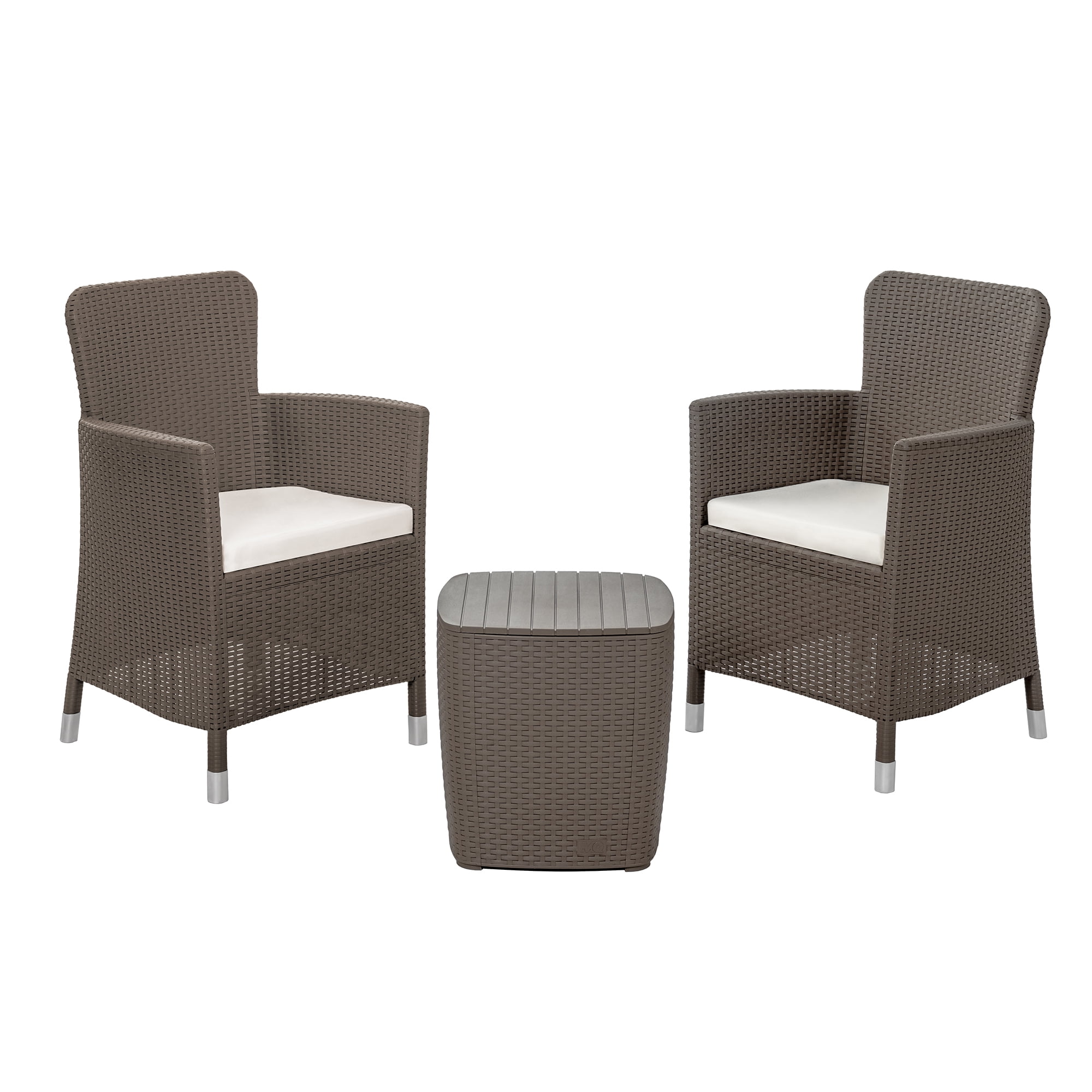 Juego De Terraza Estilo Capri Color Mocca – Mq