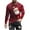 Red, variant on Christmas Long Sleeve Tee Shirts for Men Everyday Soft Long Sleeve Tee T-Shirt Multicolor XXL