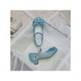 thumbnail image 5 of Crocowalk Children Dress Shoes Sparkle Princess Shoe Bowknot Mary Jane Anti-Slip Glitter Kids Casual Performance Blue 10C, 5 of 7