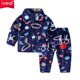 thumbnail image 2 of IYEAL Otoño Invierno de franela de los niños de dibujos animados Chaqueta de punto con solapa pijamas de bebé niños cálido pijamas de Navidad pijamas para niñas niño chico, 2 of 3