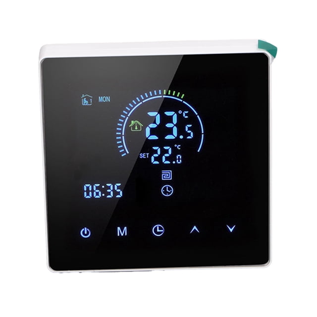 Digital Thermostat, 4500W WiFi Programmable Heating Temperature Control Thermostat with Touchscreen for Store, AC 90V to 240V, K2RH3A
