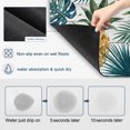 thumbnail image 3 of Gold Pineapple Dish Drying Mats for Kitchen Counter, Monstera Leaves Tropical Botanical White Wood Striped Absorbent Coffee Bar Mat with Non-slip Rubber Backed Quick Drying Dish Rack Pad 16"x24", 3 of 9
