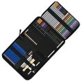 thumbnail image 1 of Colored Pencils for Adult Coloring Books, Tyeign Buntstifte Set Erwachsene 24 Wasserfarb Malstiften 12 Buntstifte 12 Metallische Malstifte 12 Bleistifte Und Zubehör Für Erfahrene Black, 1 of 9