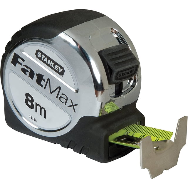 8M Tape Measure - Range - Shockproof Case - Tape Lock - 3 Rivet Multigrip Hook - Blade Armor Coating - Ultra Thick Tape - Mylar Coating
