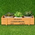 thumbnail image 4 of 2pcs Wood Succulent Planter Box Plant Container Box Rectangular Flower Bed Pot, 4 of 8