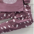 thumbnail image 6 of TOWED22 Toddler Boys Girls Cotton Pajama Set Cute Soft Pajamas Kids Winter Solid Color Cute Print Long Sleeved Home Wear Clothes Suit Baby Clothes Purple,1-2 Y, 6 of 6