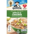 thumbnail image 3 of Quaker Instant Oatmeal, Apple & Cinnamon, 12.1 oz, 8 Packets, 3 of 9
