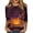 Earthy Yellow, variant on Halloween Tops for Women Spider Pumpkin 3/4 Sleeve Funny T Shirts Candy Bat Crew Neck Spooky Blouses, S