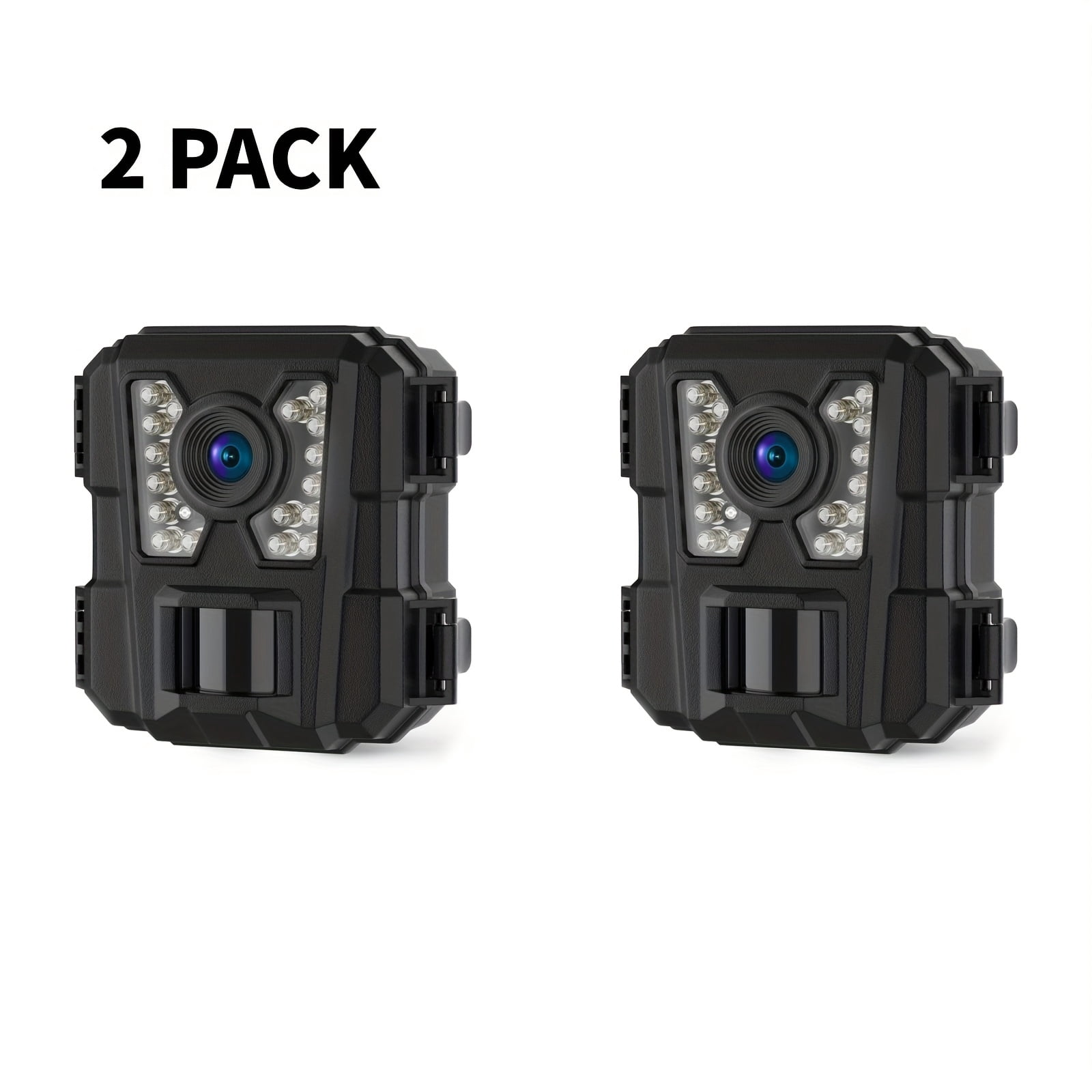 4 Pack Mini Trail Camera, 24MP 1080P Game Camera with Night Vision Motion Activated Waterproof IP54, Hunting Deer Camera for Home Security Outdoor Wildlife, 3/2 Pack