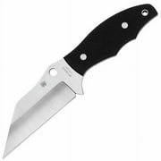 Spyderco Ronin 2 Black G-10 PlainEdge Fixed Blade Knife