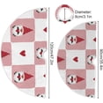 thumbnail image 3 of FMSHPON Valentine's Mother's Day Gnomes Hearts Xmas Christmas Tree Skirt Stand Mat for Holiday Party Decoration Indoor Outdoor 48 inches, 3 of 6