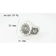 thumbnail image 6 of GKNET Illuminati All Seeing Eye Freemason Masonic Stainless Steel Rings Size 8-13-12, 6 of 6