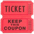 thumbnail image 4 of Soro Essentials- 2000 Double Raffle Ticket Roll Red Color- Consecutively Numbered Raffle Tickets for Events Carnivals Entry Class Reward Fundraiser and Prize Drawing, 4 of 5