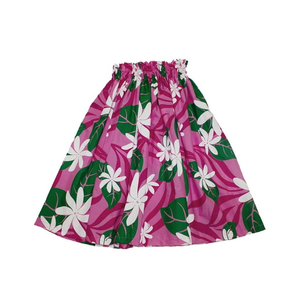 Hawaiian Hula Skirts For 7 - 12 Years Old Girls Pa'u Hula Dancer Dress, Girls children Size, Hot Pink Color