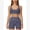 Blue Gray, variant on IDOPIP Womens Workout Sets Color Block Compression Sports Bra Matching High Waist Tummy Control Butt-Lifting Shorts 2 Piece Gym Yoga Pilates Running Outfits