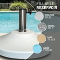 thumbnail image 6 of US Weight Premium Fillable Umbrella Base for Patio Table - White, 6 of 6
