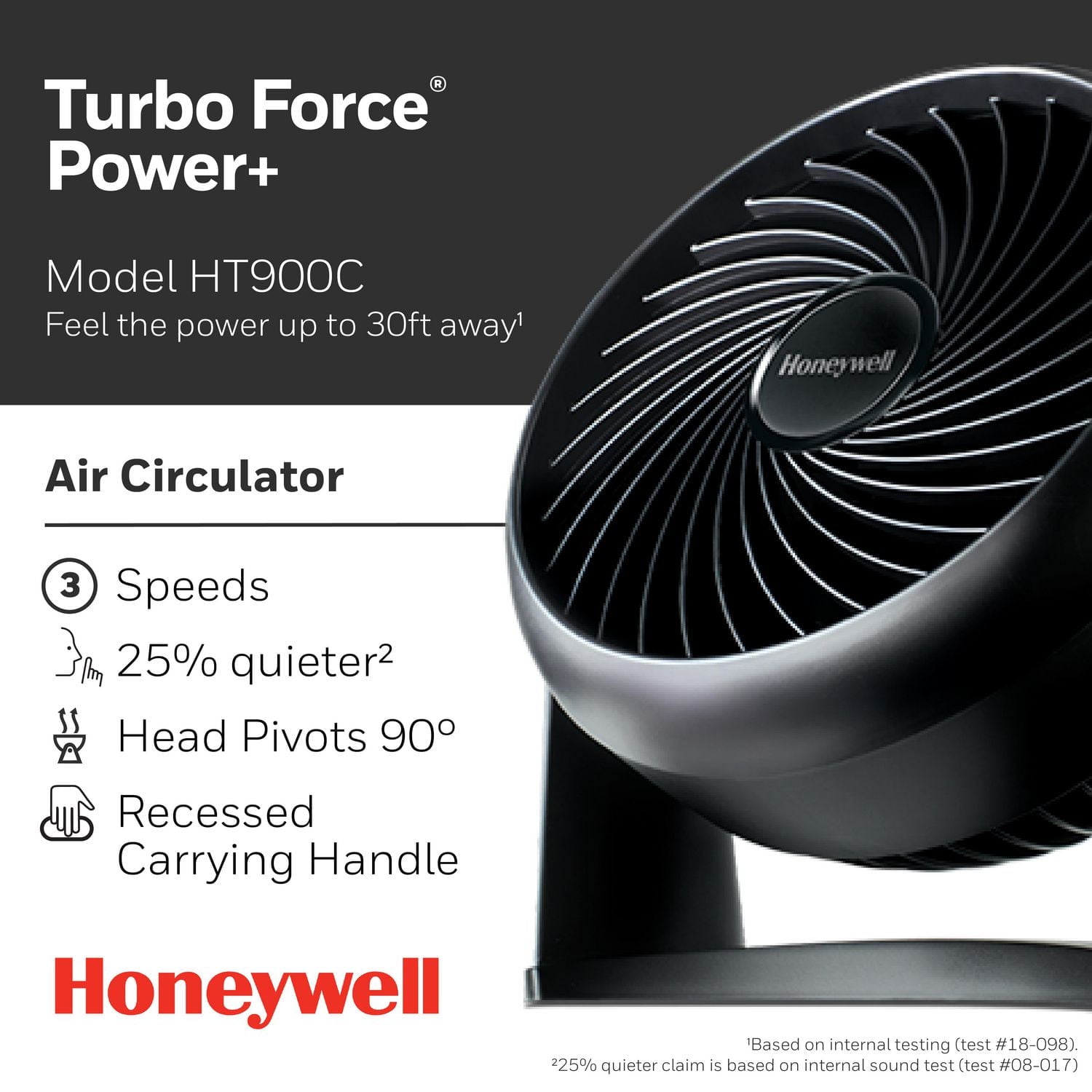 TurboForceᴹᴰ ventilateur HT900C Honeywell Ventilateur de 7 po