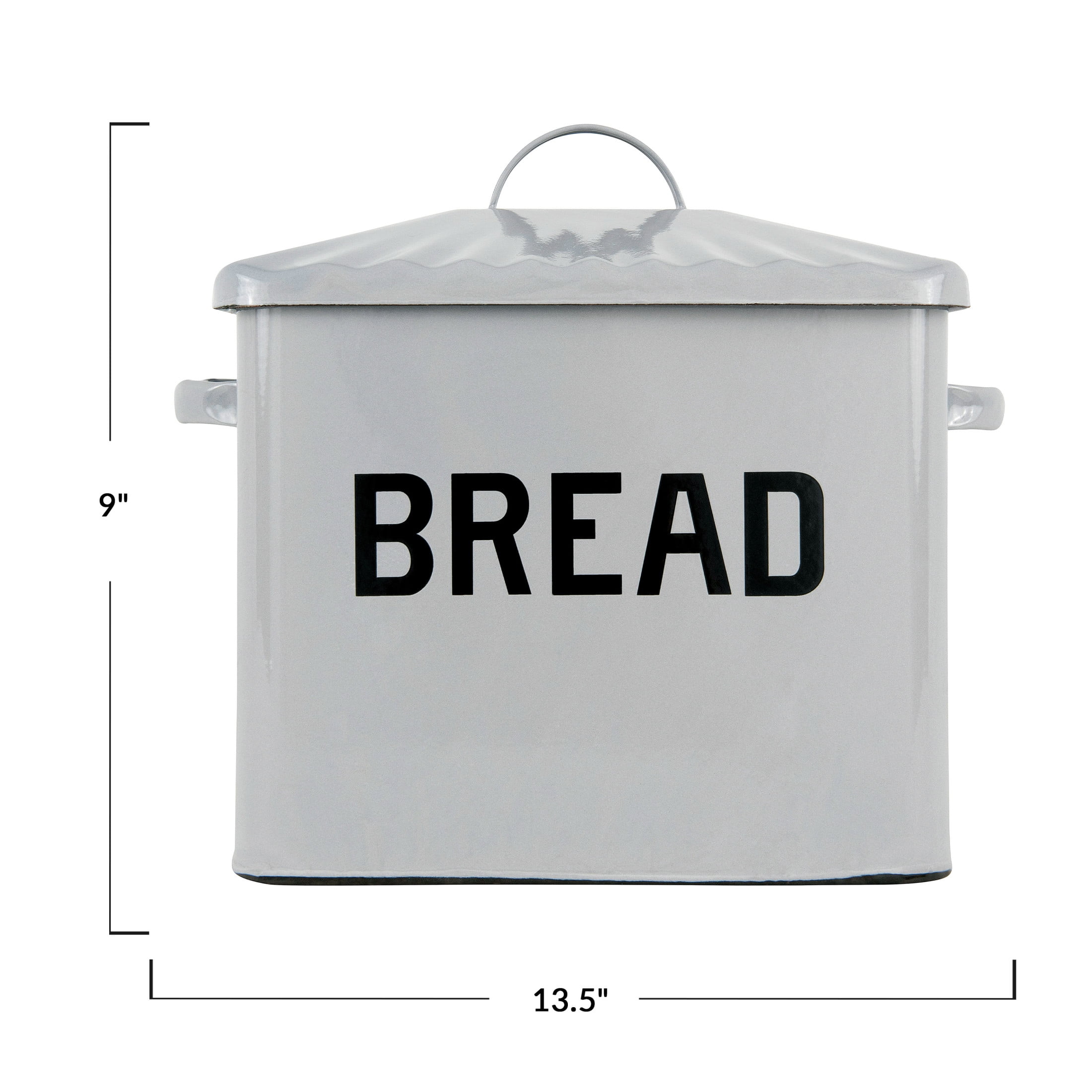 Creative Co-Op Steel Rust Resistant Bread Box