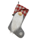 thumbnail image 1 of Bolsa de regalo con calcetín navideño gris, 1 of 5