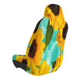 thumbnail image 2 of Balery Sunflowers With Green Leaves Pattern Car Seat Cover - Soft & Breathable Front Premium Covers with Non-Slip Protector Fits Most Automotive, Vans, SUVs, Trucks - 1 Unit, 2 of 5