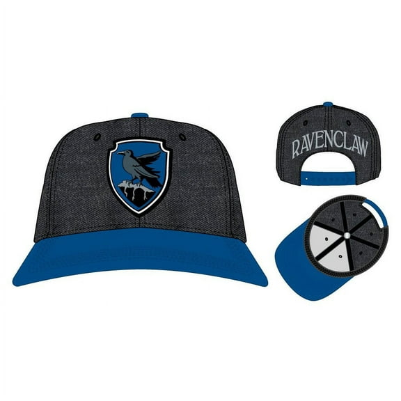 Harry Potter Ravenclaw Metallic Embroidery Snapback Hat with Pre-Curved Bill