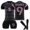 Black, variant on YiLe 2324 International Miami Away Game Soccer Jersey Three Piece Set, Sports Workout Superior Quality Short Sleeved Soccer Jersey, Exquisite Print #9 Suarez Black Soccer Jersey for Adult #9/M