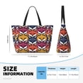 thumbnail image 4 of Fotbe Fox Face Bolsa de Viaje para Playa - Resistente al Agua, Bolsa Tote de Gran Capacidad y Ligera con 7 Bolsillos para Mujeres y Hombres, 4 of 7