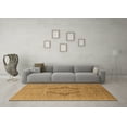 thumbnail image 3 of Ahgly Company Indoor Round Oriental Brown Industrial Area Rugs, 4' Round, 3 of 4