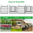 thumbnail image 3 of Txh001 Garden Fence 64ft(L)×24in(H) Animal Barrier Decorative Garden Fencing with Gate for Backyard Patio, 3 of 7
