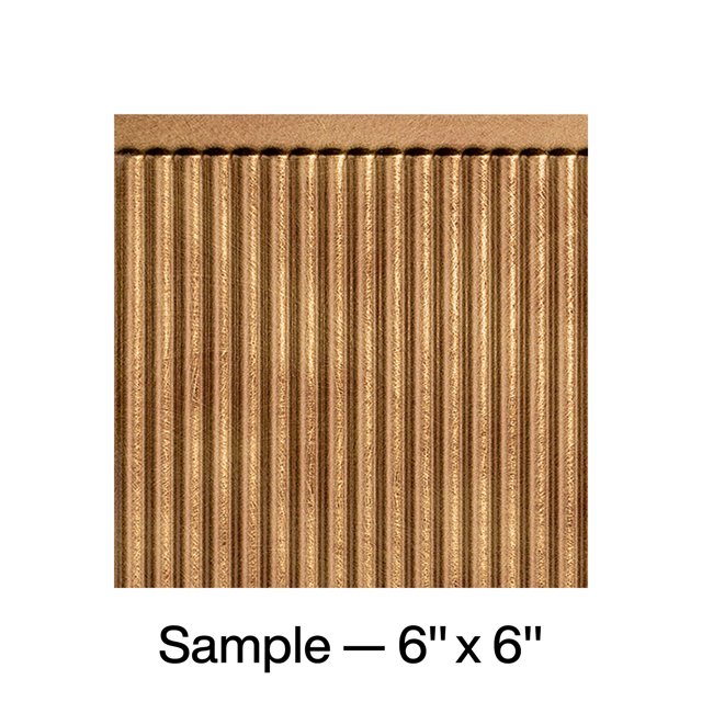 FASÄDE Rib Decorative Vinyl Backsplash Panel in Antique Bronze (6X6 Inch Sample)