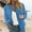 Blue, variant on Women's Floral Print Casual Jacket Lightweight Zip Up Spring Coat Long Sleeve Outerwear Tops for Daily Wear