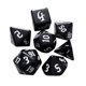 thumbnail image 1 of 7 unids/set de dados digitales de varios lados D4 D6 D8 D10 D12 D20 para TRPG (blanco), 1 of 2